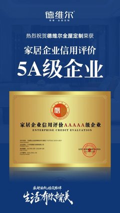 德维尔全屋定制 双项权威认证铸就行业质量标杆