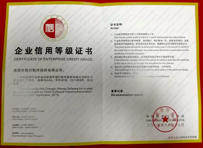 任我行软件获评AAA级信用评价，彰显软件信息服务业标杆实力